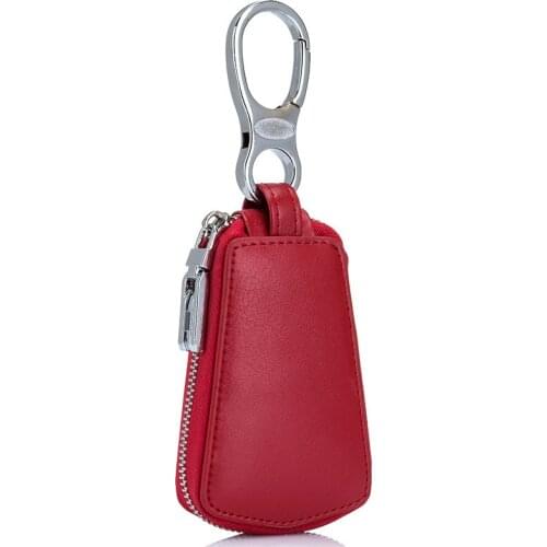 Multifunctional Female Key Wallet Men Women Genuine Leather Car Key Holders Housekeeper For Men Retro Home Keychain Case