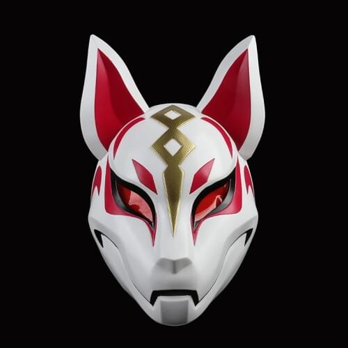 Handmade Painted!!!FRP Material Drift Mask Part Of The Drift Skin Outfit Fox Drift Mask Cosplay Mask Props Costume Headgear