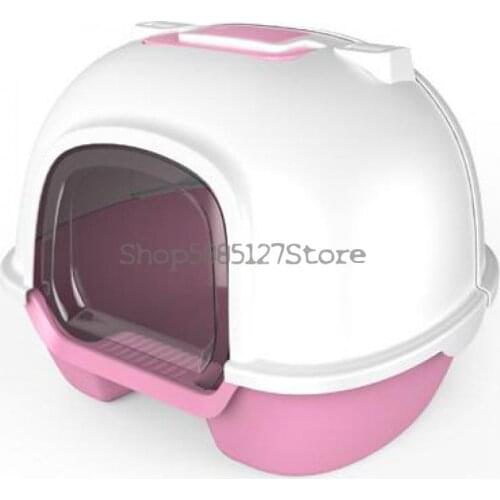 Cat Litter Pan Fully Enclosed Extra Large Cat Supplies Semi Enclosed Anti Splash Cat Toilet Deodorization Super Large Cat Litter