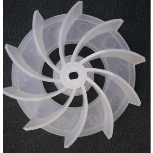 Fan Parts computer dust cleaning blower plastic fan blade 6X8mm hole 10.5cm diameter