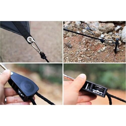 Adjustable Heavy Duty Rope Hanger Carabiner Reinforced Metal Internal Gears Ratchets Adjuster - Multipurpose