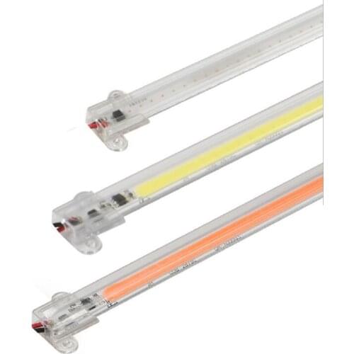 Super Brighter COB Strip Waterproof Hard Bar Strip Light 50cm White / Warm White Led Bar Light Strip With Clear Cover