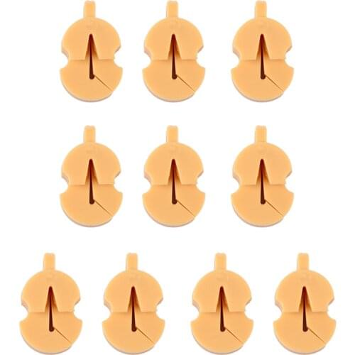 10pcs Brown Violin Practice Mute Silencer Sourdine For Violin Players