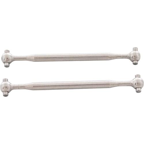 2Pcs Stainless Steel Metal Rear Dog Bone Drive Shaft for Losi 1/18 Mini-T 2.0 2WD Stadium RC Truck Car Upgrade Parts