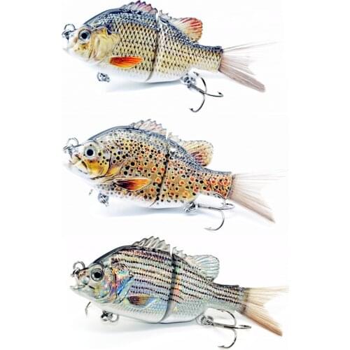 5inch/12.5cm Fishing Lure Swimbait Fishing Tackle Bass Pike Catfish Bait Lifelike Sunfish Outdoor Sports Hunting