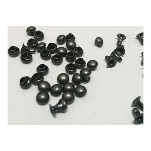DIY200Sets 4mm Accessories Antique Silver Mushroom Rivets Leather Craft Punk Studs Shipping Free