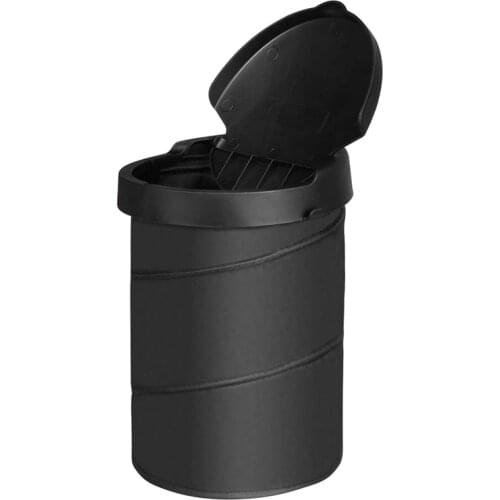 AU04 -Car Trash Can Portable Garbage Bin Collapsible -Up Bag Waste Basket Bin Rubbish Bin Black