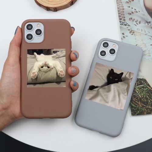 Cute Cat TPU Soft Cover For Xiaomi Redmi Mi Note 10 S 10T 11 9 9S 9C 9A 8 8T 7 6 5 Lite Pro Max Poco F3 X3 NFC M3 Pro Case Funda