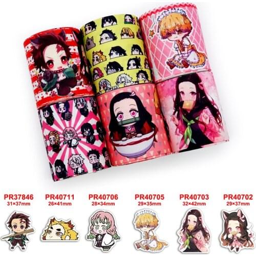 Free shipping characters printed grosgrain ribbon 38297