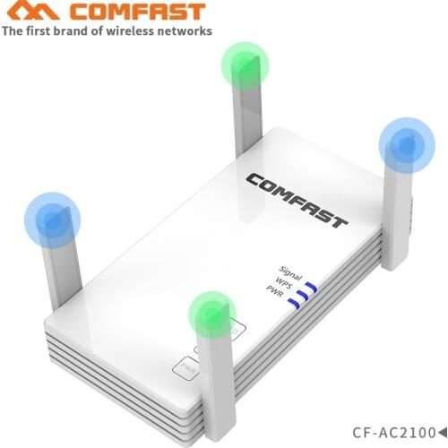 Comfast AC2100 Smart Gigabit Wireless Wifi Router Wi-fi Repeater 5G Full Coverage Wi fi Extender With 4 High Gain Antennas Wider