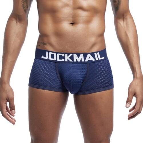 Mesh Holes Breathable Mens Boxers Comfortable Soft Slip Panties Male Pouch Underpants Man Solid Shorts Hombre Шорты Мужские