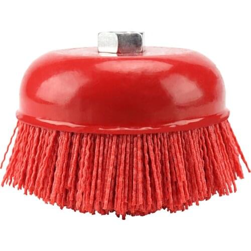 150mmCup Abrasive Brush Wheel Pile Polymer-abrasive for Angle Grinder Nylon Drill Brush Kit for Removal Rust Corrosion Paint