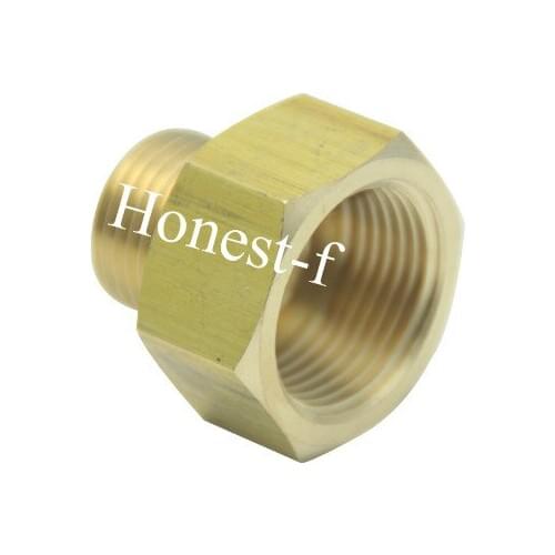 Brass Pipe 3/4" Female BSPP x 1/2" Male BSPT Adapter Fuel Gas Air