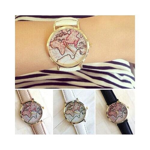 Fashion watch geneva watch fashion MULTI Color Modern DESIGN world map kz 99 S0231 sent from Italy