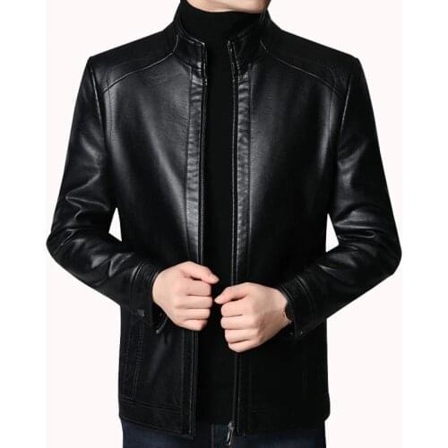 Men Leather Suit Jacket Men Slim Fit Short Coat Spring Autumn Fashion Streetwear Casual Blazer Jackets Male Outerwear