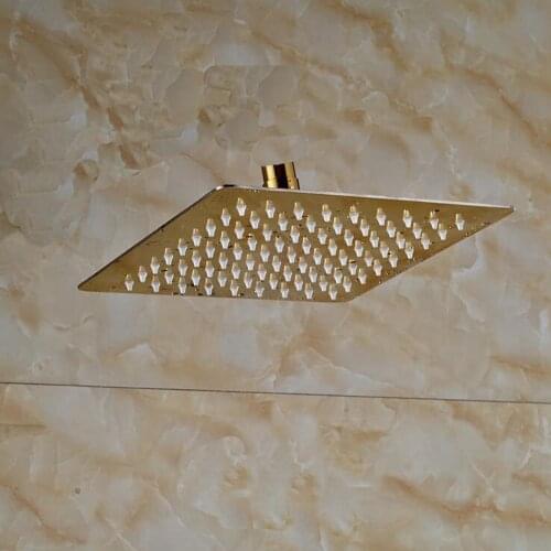 Wall/Ceiling Mount Square Shower Faucet Rain Over-head Sprayer Top Spray Shower
