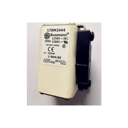 Fuses: 170M3441 100A 1250V / 170M3442 125A / 170M3443 160A 1250V aR