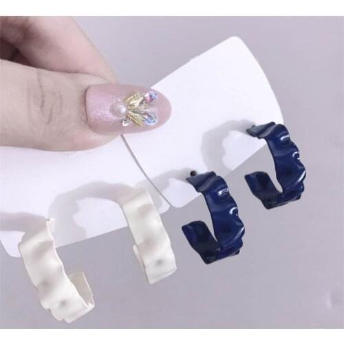 Geometric C-shaped irregular earrings, Korean metal material, temperament ladies' ear ring jewelry 2020 new style