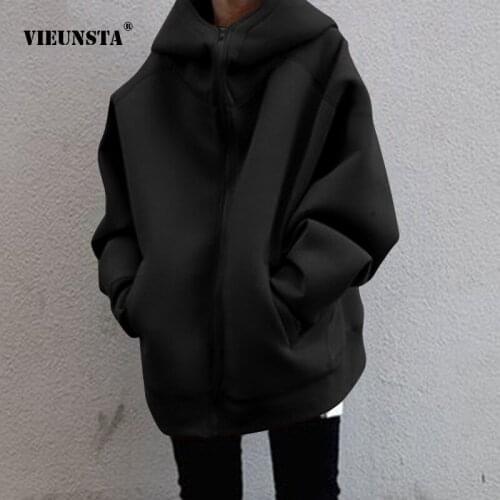 VIEUNSTA Women's Coats With Zippers