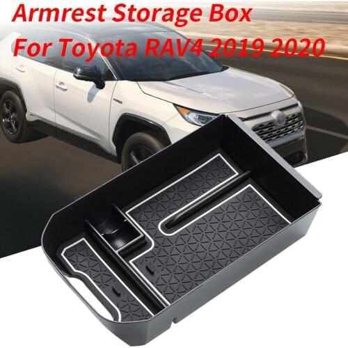 1 pcs For Toyota RAV4 2019 2020 Car Storage Box Central Console Glove Tray Organizer Plastic Auto Interior Accessories