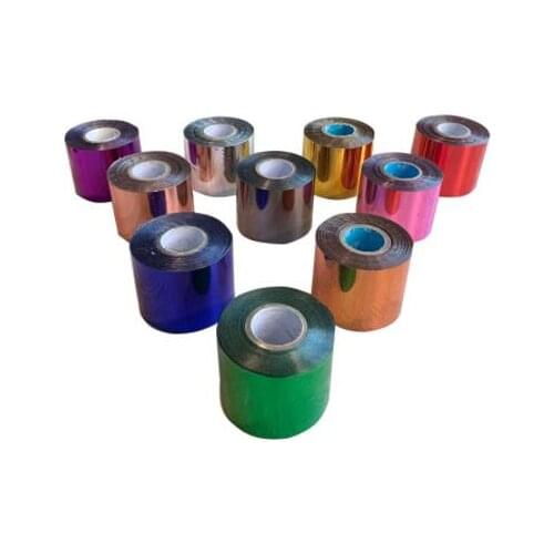 1 Roll 3cmx120M 10 Colors Hot Stamping Foil Heat Transfer Laminating Napkin Gilding PVC business Card Emboss