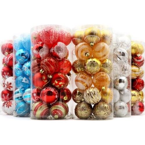 12pcs/24pcs 6mm Christmas Tree Decor Ball Bauble Xmas Party Hanging Ball Ornament Party Supplies Xmas Ornaments New Year Gifts