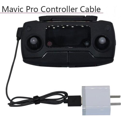 80cm Transmitter Charging Line Durable Nylon USB Data Cable for DJI Mavic Pro Mavic Air Spark Camera Remote Controller Connector