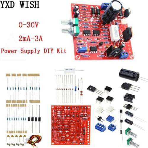 0-30V 2mA-3A DC Voltage Regulated Power Supply DIY Kit Continuously Adjustable Current Limiting Protection For education lab