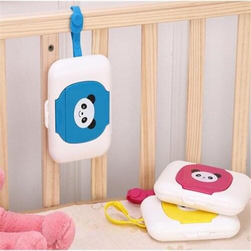 Baby Wipes Case Wet Tissue Wipe Box Dispenser For Stroller Portable Rope Lid Covered Tissue Boxes Storage Box Holder Container