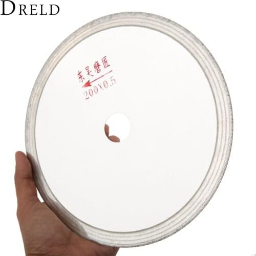 DRELD 200mm 8 Inch Dremel Accessories Ultra-thin Diamond Saw Blades Turquoise Cutting Disc Grinding Wheel for Rotary Tools