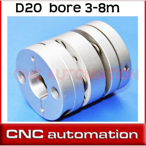 D20mm Double Diaphragm Disc Shaft Coupler Disk Coupling, 5mm, 6mm, 6.35mm, 8mm Encoder Elastic Connector