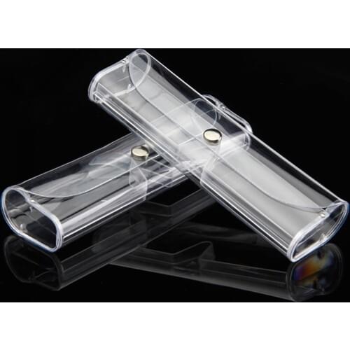 Hot Sale 1PC Portable Travel Women Transparent PVC Eye Glasses Box Bag Case Protection Carry Box Eyewear Accessoires