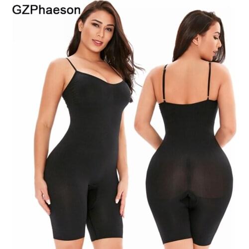 Backless Body Shaper Spaghetti Strap Bodysuit Binder Shapers Womens Slimming Underwear Butt Lifer colombian Girdle fajas Croset