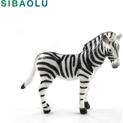 Simulation Small Zebra Figurine Animal Model DIY Home Decor Figure Miniature Fairy Garden Decoration Accessories Modern Statue