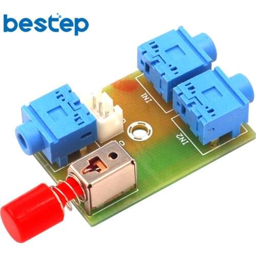 XH-M371 Audio Switching Module 3.5 Audio 2 into 1 Out Switch Switch Board Audio Socket Switch Diy Electronic PCB Board