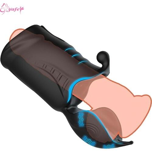 YAFEI Male vibrator, sex toy, penis trainer, male masturbation device, delayed ejaculation stimulation glans vibration massager