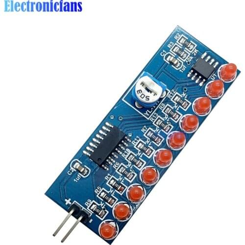 NE555 CD4017 Driver Water Powered Board Circuit Water Flowing Light LED Electronic Module Running Light DIY Kit / Full Assemed