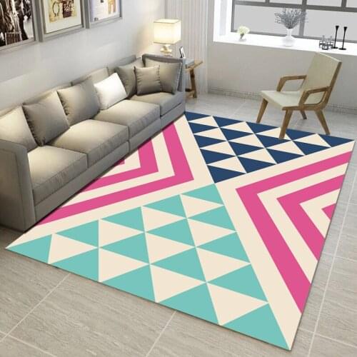 3D Geometry shape Large Area Carpets For Living Room Soft Carpet Bedroom Decor Rug Tea Table Rectangle Anti-slip Floor Mats Rugs