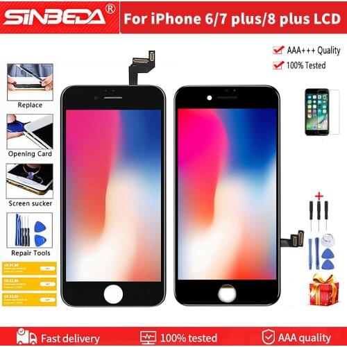 OLED Little Crush LCD Pantalla For iPhone 6g 7 8 plus LCD Diaplay Replacement With Perfect 3D Touch Screen Digitizer Assembly