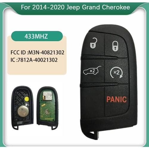 CN086015 2014-2020 Jeep Grand Cherokee / 5-Button Smart Key / PN: 68143505AC / M3N40821302 (OEM)
