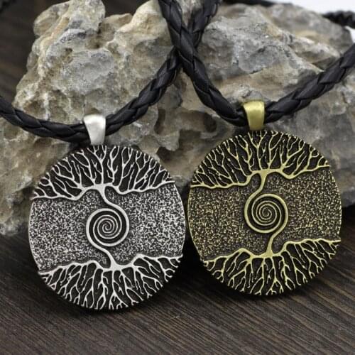 Viking Tree of Life Amulet Necklace Pendant Mens Classic Fashion Casual Party Jewelry Gift
