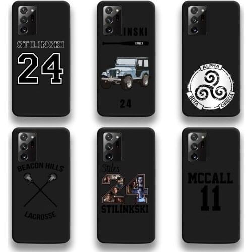 Teen Wolf Stilinski 24 TV Series Phone Cases For Samsung Galaxy Note20 ultra 7 8 9 10 Plus lite M51 M21 M31S J8 2018 Prime