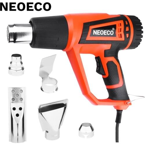 2000W 220V 5 Nozzles Industrial Electric Hot Air Gun Heat Guns Shrink Wrapping Thermoregulator Soldering Hot Air Gun Dryer Fan