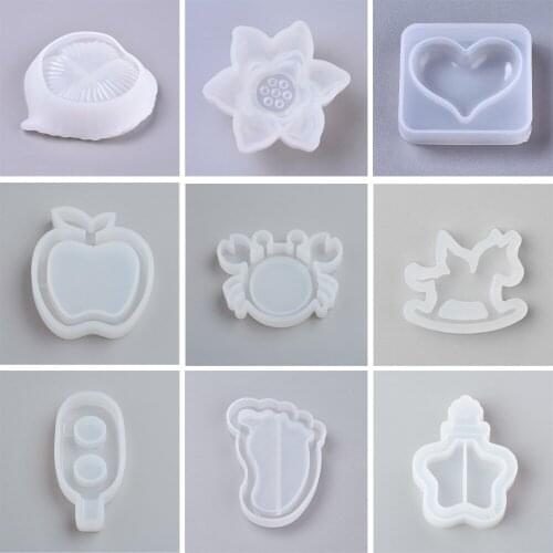 1pcs Clear Leaf Silicone Molds UV Epoxy Resin Mold for Jewelry Making Earring Necklace Pendants Handmade Tools 122*112*28mm