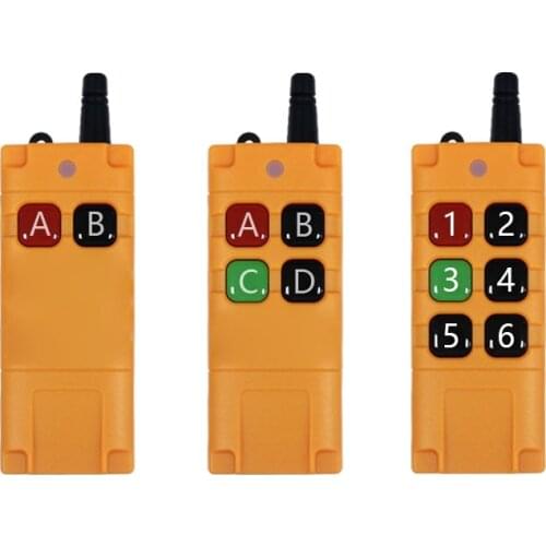 1000M Long Range 1CH 2CH 3CH 4CH 6CH RF Wireless Remote Control Switch High Quality 433Mhz Industrial grade Transmitter