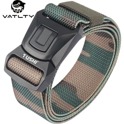 Official Authentic Tactical Belt Men Rust-Proof Metal Buckle Camouflage Military Army Belt Strong Real Nylon Outdoor Sports Belt