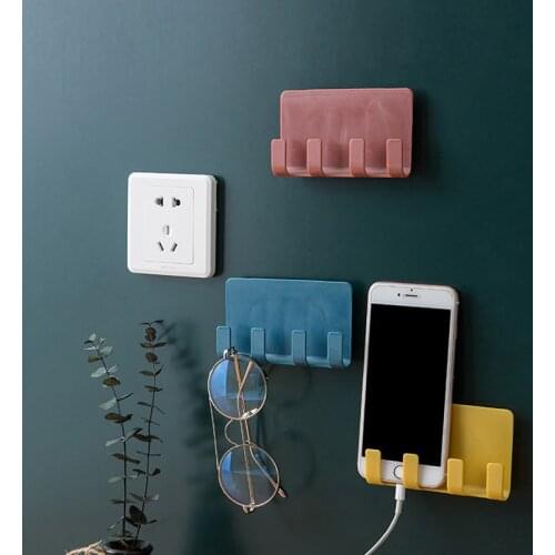 Plug Phone Wire Storage Rack Storage Organizer Case for Mobile Phone Plug Storage Rack Holder Stand Container Shelf 12 x 7 CM