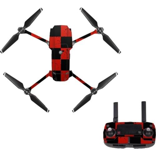 Dreadful Style 5 Decal Skin Sticker For DJI Mavic Pro Drone + Remote Controller + 3 Batteries Protection Film Cover