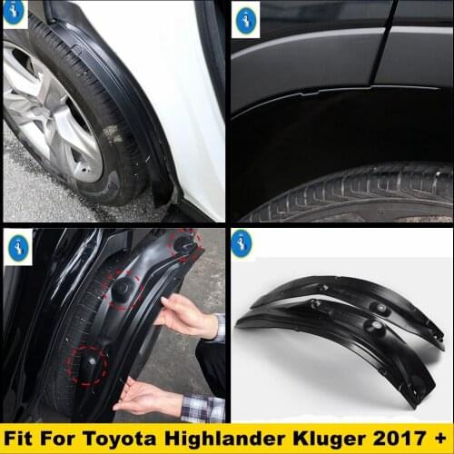 Exterior Refit Rear Wheel Eyebrow Fender Mudguard Mud Splash Guard Mudguards Cover Fit For Toyota Highlander Kluger 2017 - 2019