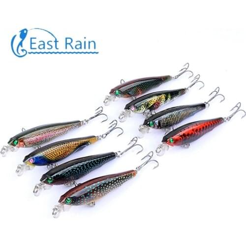 East Rain 7.5cm 8g Painted Suspension Bait for Freshwater Saltwater Fishing Lure SP Minnow Artificial Hard Bait Free Shipping